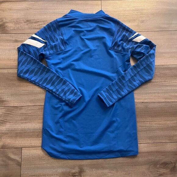 Nike Blue Athletic Workout‎ Quarterzip Pullover Women Small - Picture 4 of 4